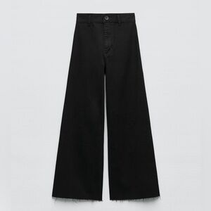 ZARA High waist marine straight jeans